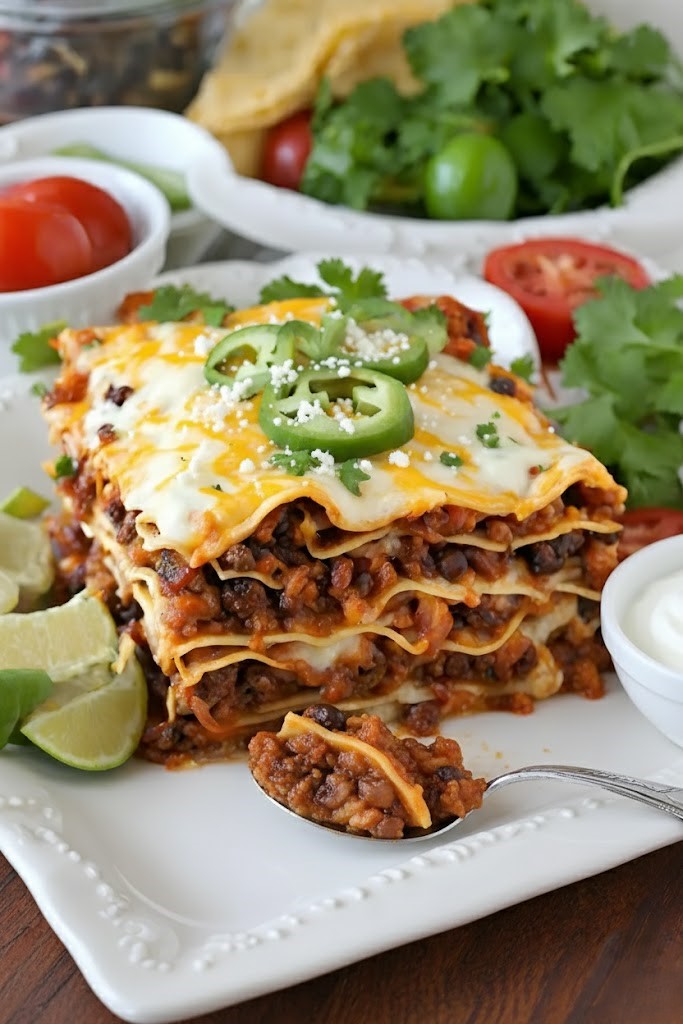 Recipe For Taco Lasagna With Tortillas