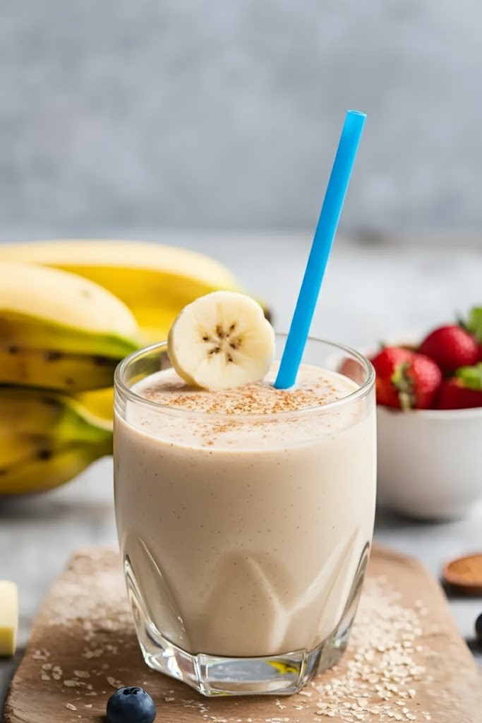 https://creativescookery.com/banana-protein-smoothie-recipe/